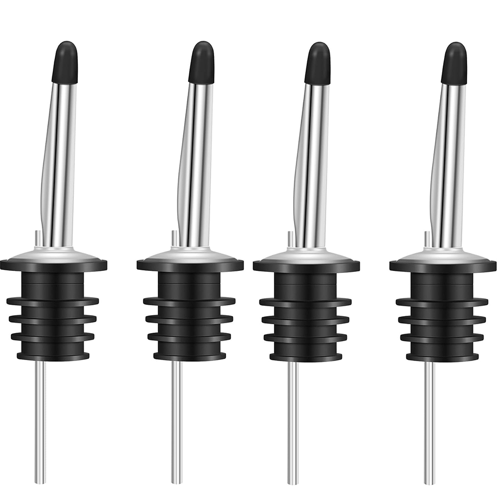 Speed Pourer Cap - 4 Parça Paslanmaz Çelik Klasik Şişe
