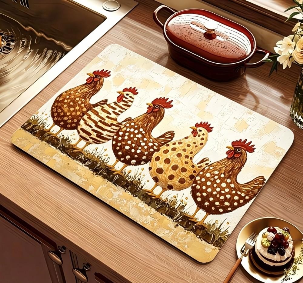 Çiftlik Evi Tavuk Bulaşık Kuru - Bar Mat Rubber incelemesi ve fiyatı