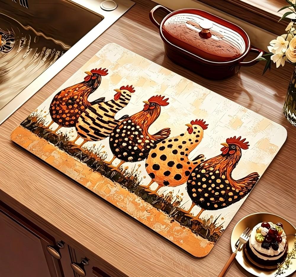 Çiftlik Evi Tavuk Bulaşık Kuru - Bar Mat Rubber incelemesi ve fiyatı