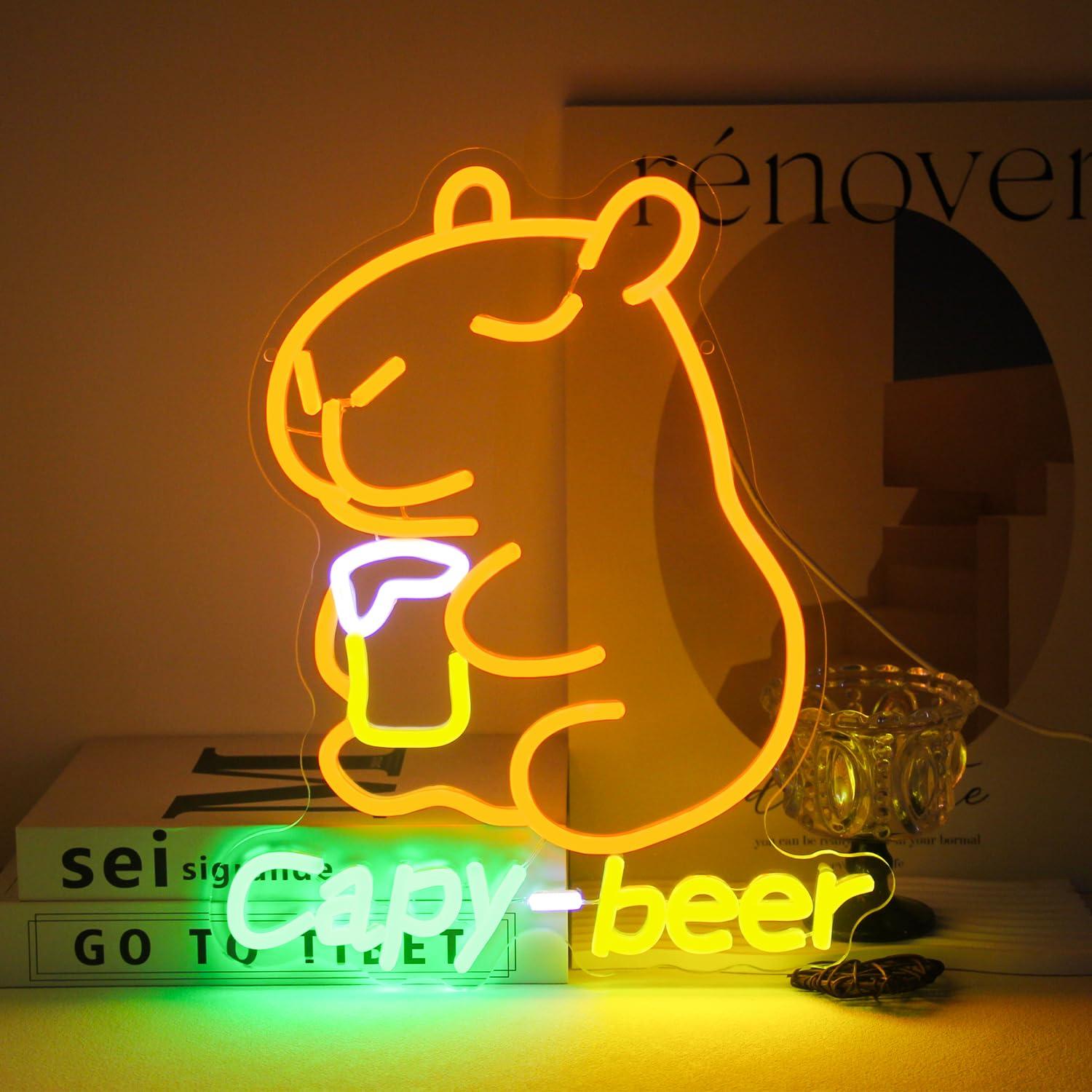 Kapibara Bira Neon Tabelası, U - Home Bar Lounge incelemesi ve fiyatı