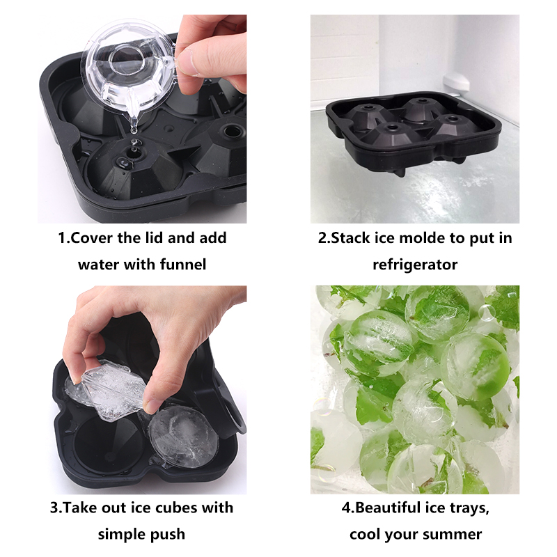 3D Silikon Elmas Kafatası Buz  - Ice Mold Sphere incelemesi ve fiyatı